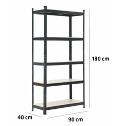 Robust och mångsidigt hyllsystem med justerbara hyllplan