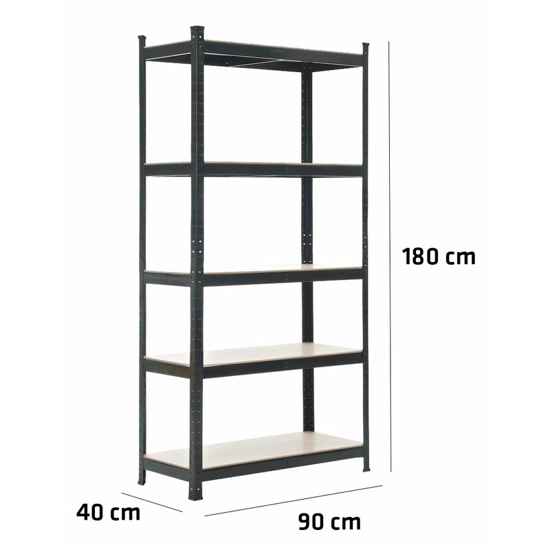 Robust och mångsidigt hyllsystem med justerbara hyllplan
