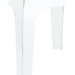 Elegant och hållbart utomhussidobord i väderbeständig polykarbonat