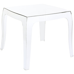 Elegant och hållbart utomhussidobord i väderbeständig polykarbonat