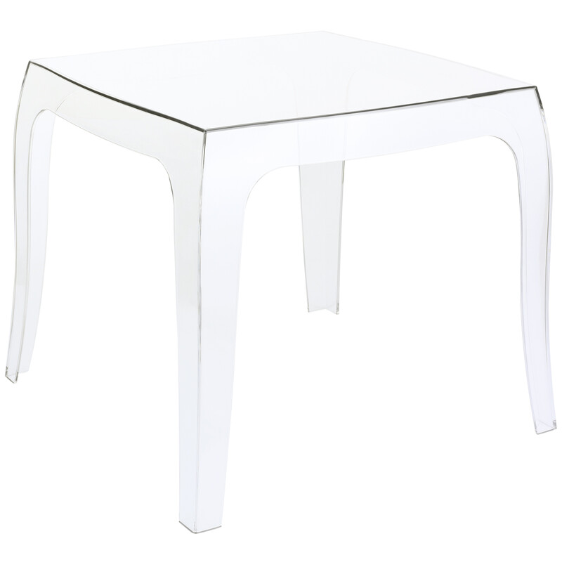 Elegant och hållbart utomhussidobord i väderbeständig polykarbonat