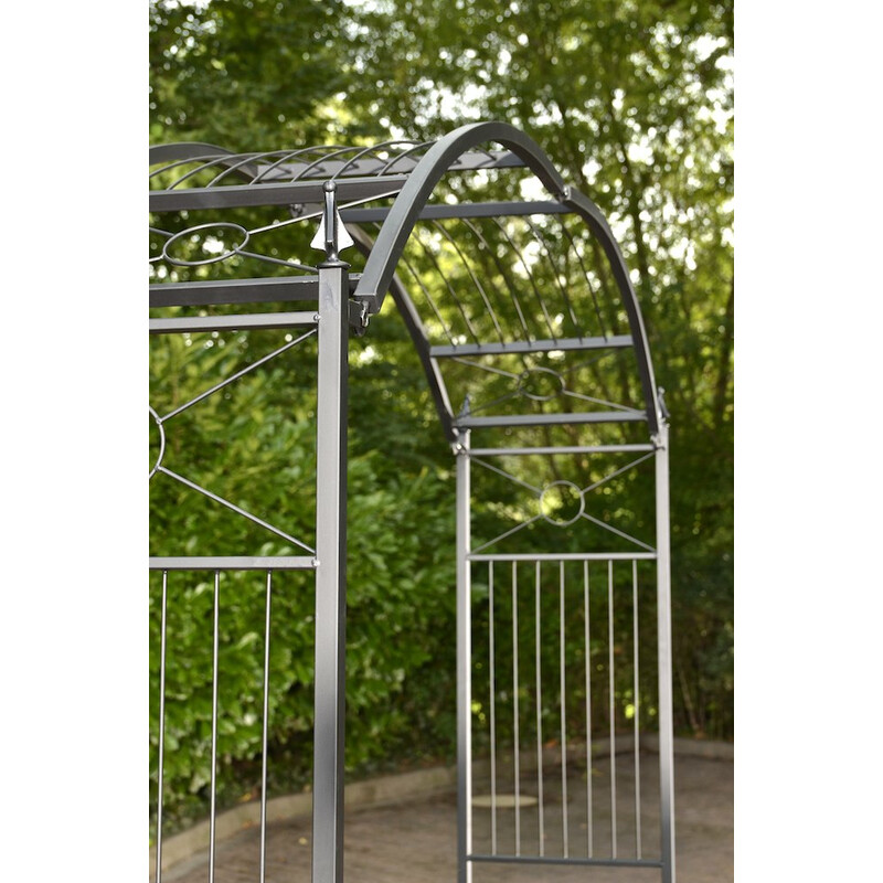 Justerbar rosbåge med hållbar pulverlackering och dekorativa detaljer