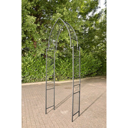 Justerbar rosbåge med hållbar pulverlackering och dekorativa detaljer