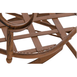 Nostalgiska handtillverkade trädgårdsstolar i järn med antikpatina