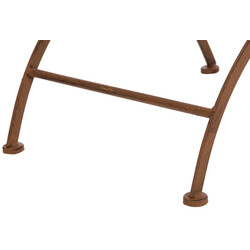 Nostalgiska handtillverkade trädgårdsstolar i järn med antikpatina