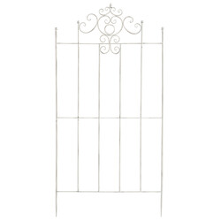 Rustik spaljépar för klätterväxter i trädgården