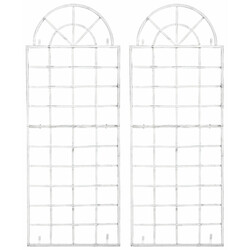 Elegant väggspaljé i järn med handgjord antikpatina