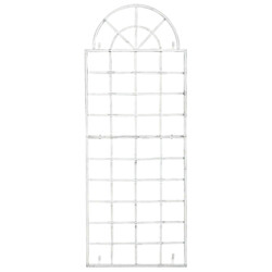 Elegant väggspaljé i järn med handgjord antikpatina