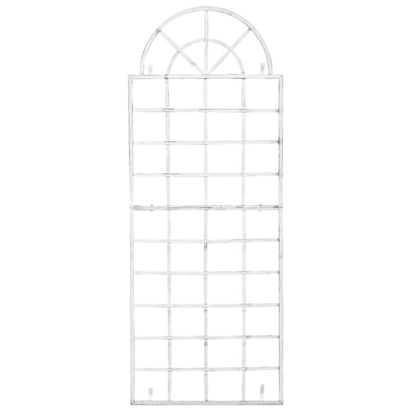 Elegant väggspaljé i järn med handgjord antikpatina