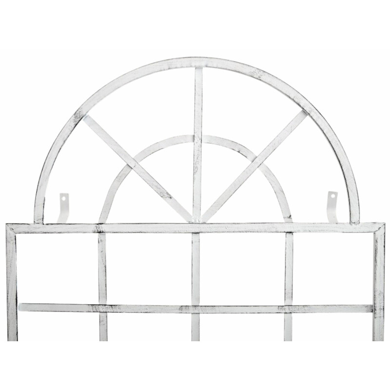 Elegant väggspaljé i järn med handgjord antikpatina