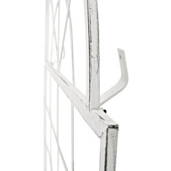 Elegant väggspaljé i järn med handgjord antikpatina