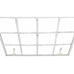 Elegant väggspaljé i järn med handgjord antikpatina