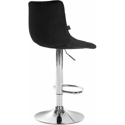 Elegant justerbar barstol i sammet med 360° rotation