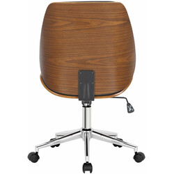 Mångsidig höjdjusterbar kontorsstol med konstläder och 360° rotation