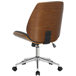 Mångsidig höjdjusterbar kontorsstol med konstläder och 360° rotation