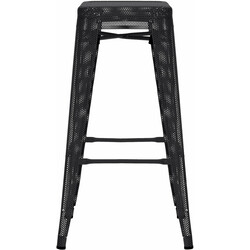 Industriell stapelbar barstol med fotstöd och golvskydd