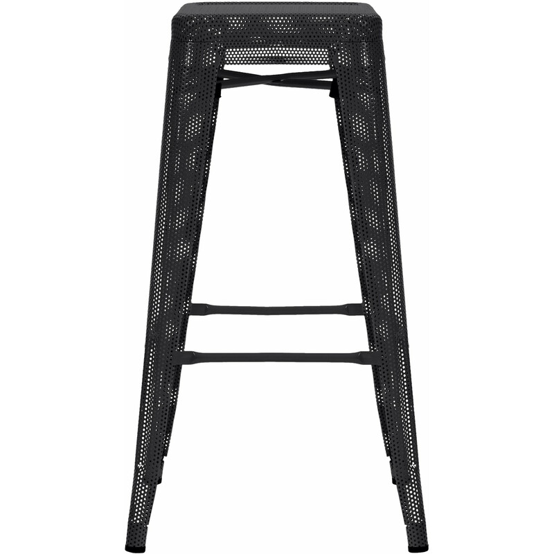 Industriell stapelbar barstol med fotstöd och golvskydd