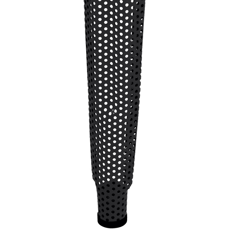 Industriell stapelbar barstol med fotstöd och golvskydd