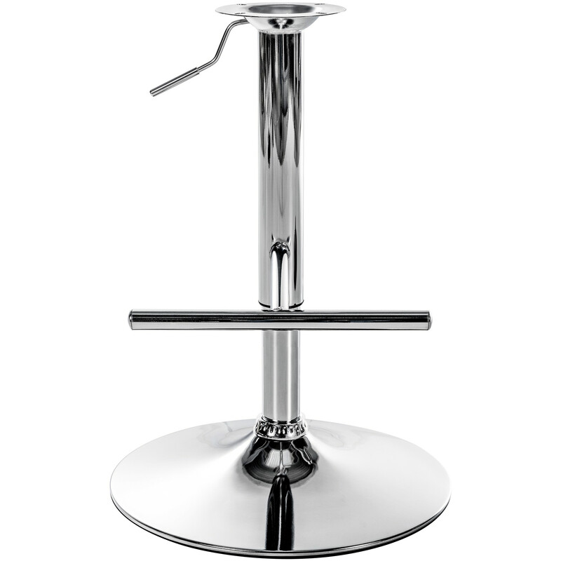 Höjdjusterbart barstolsstativ med fotstöd i svart eller krom