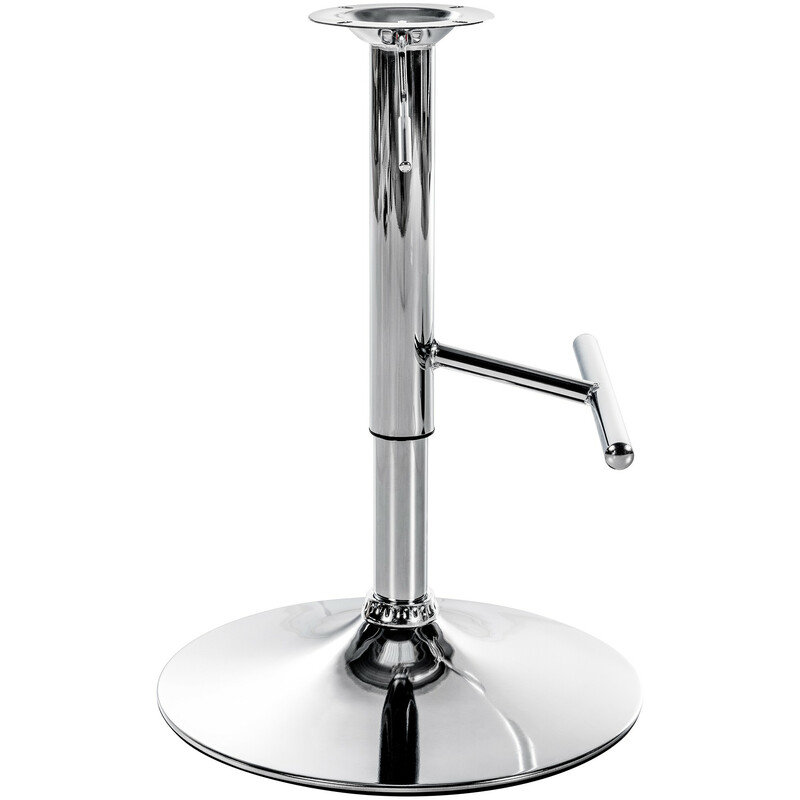 Höjdjusterbart barstolsstativ med fotstöd i svart eller krom