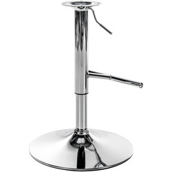 Höjdjusterbart barstolsstativ med fotstöd i svart eller krom