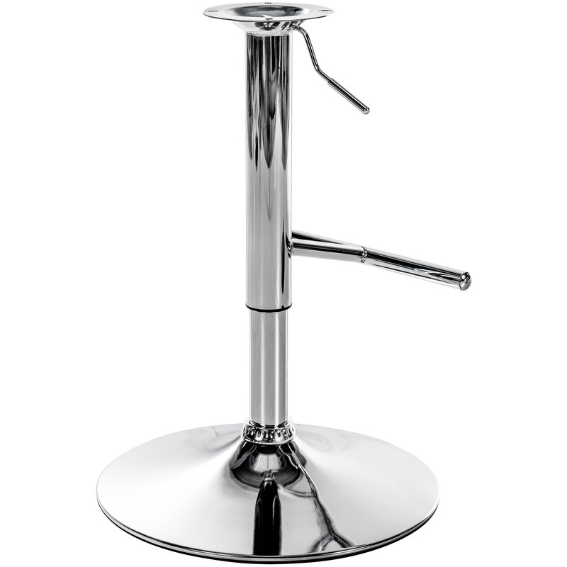 Höjdjusterbart barstolsstativ med fotstöd i svart eller krom