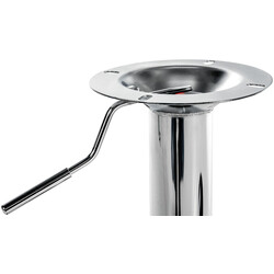 Höjdjusterbart barstolsstativ med fotstöd i svart eller krom