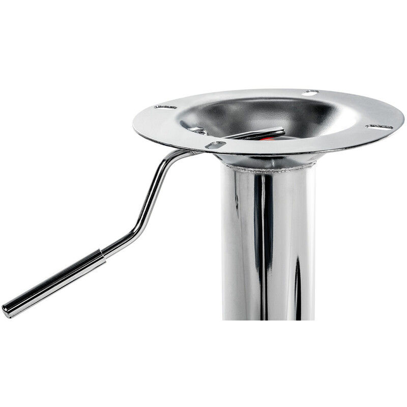 Höjdjusterbart barstolsstativ med fotstöd i svart eller krom