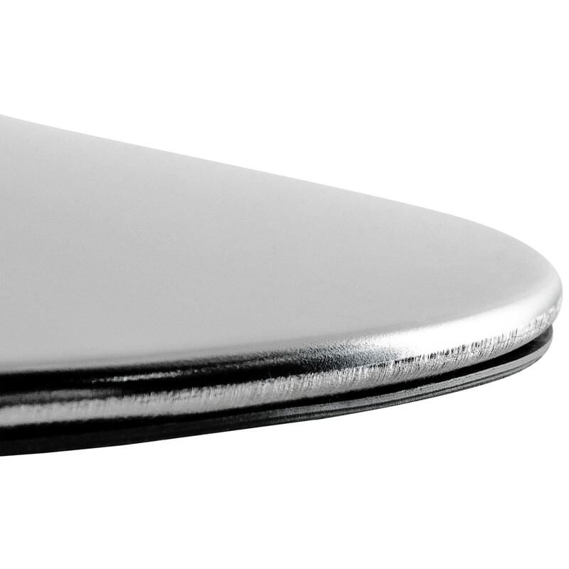 Höjdjusterbart barstolsstativ med fotstöd i svart eller krom