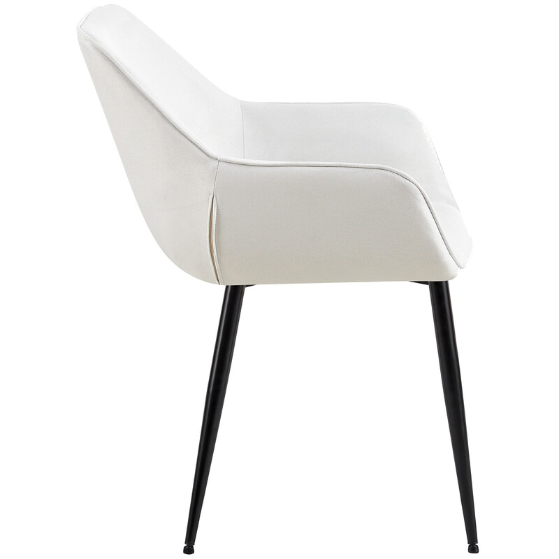 Elegant och bekväm stol med hållbar metallram