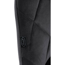 Elegant justerbar barstol i sammet med metallram