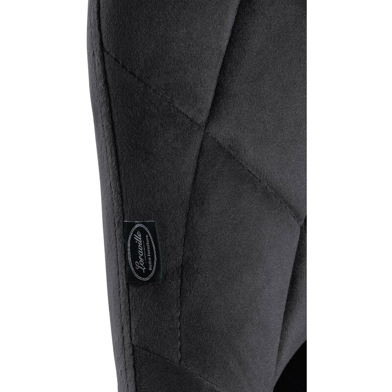 Elegant justerbar barstol i sammet med metallram