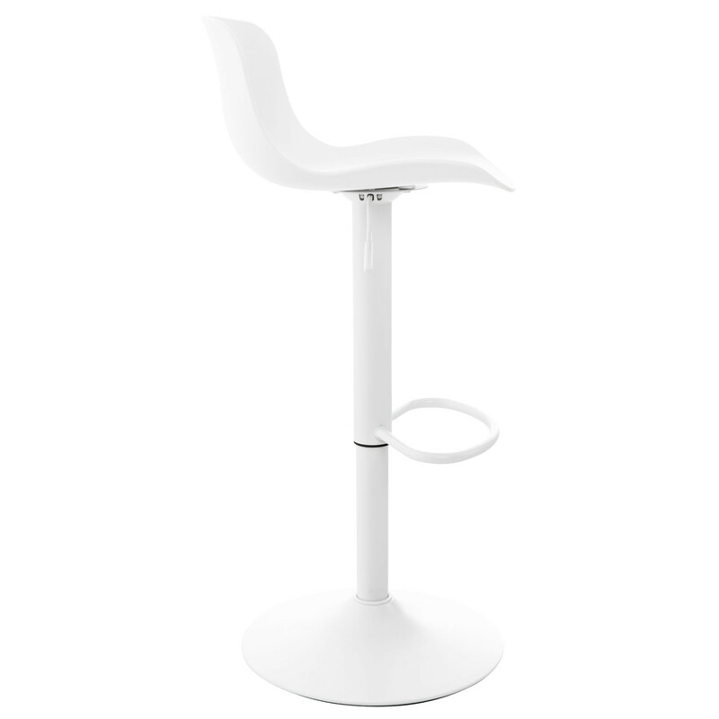 Höjdjusterbar barstol med roterande sits och golvskydd