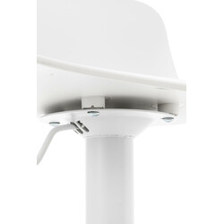 Höjdjusterbar barstol med roterande sits och golvskydd