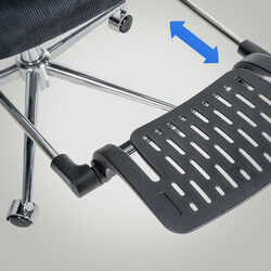 Ergonomisk kontorsstol med justerbart stöd och nätmaterial