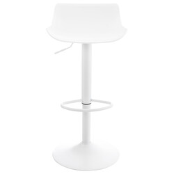 Höjdjusterbar barstol med böjd sits och trumpetfot