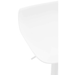 Höjdjusterbar barstol med böjd sits och trumpetfot