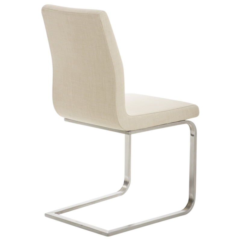 Bekväma och stilrena Belfort-matstolar i rostfritt stål