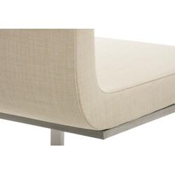 Bekväma och stilrena Belfort-matstolar i rostfritt stål