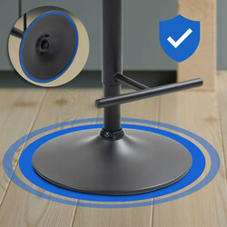 Modern justerbar barstol med bekväm vadderad sits