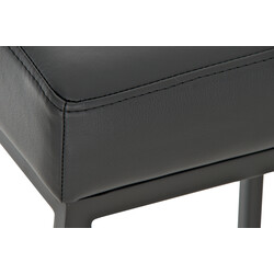 Barstol i konstläder med hållbar metallstomme