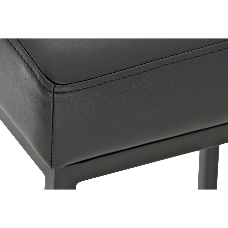 Barstol i konstläder med hållbar metallstomme