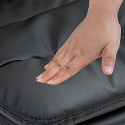 Modern höjdjusterbar barstol i konstläder med fotstöd