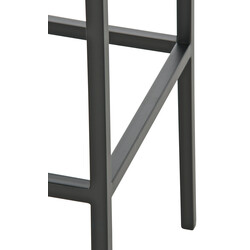 Barstol i konstläder med hållbar metallstomme