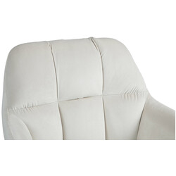 Elegant justerbar barstol med sammetsklädsel och armstöd