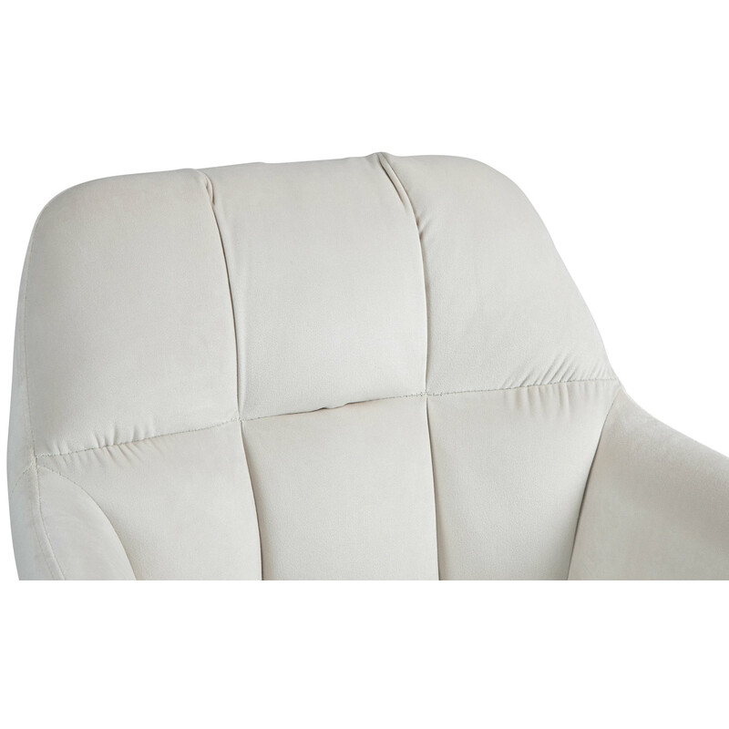 Elegant justerbar barstol med sammetsklädsel och armstöd