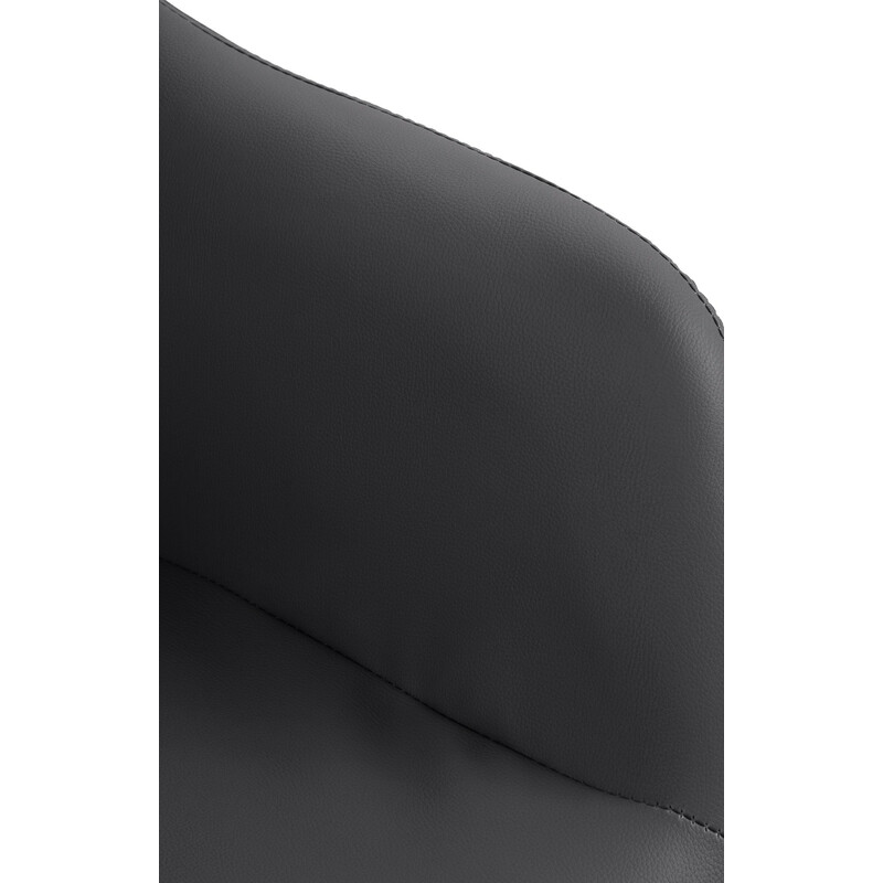 Elegant justerbar barstol med konstläder och armstöd