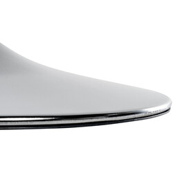 Golvstöd i krom eller svart för justerbara barstolar