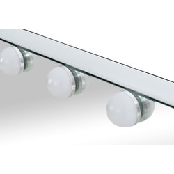 Sminkspegel med led-belysning och usb-port för väggmontering