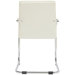 Eleganta och bekväma besöksstolar med konstläder och metallram